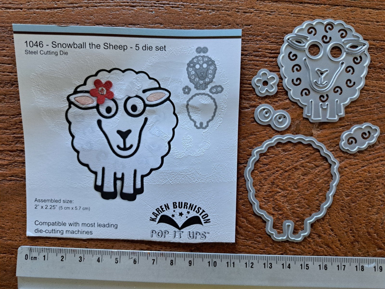 ELIZABETH CRAFT DESIGNS ECD SNIJMAL DIES SCHAAPJE KAARTEN, Hobby en Vrije tijd, Ophalen of Verzenden, Zo goed als nieuw, Overige thema's