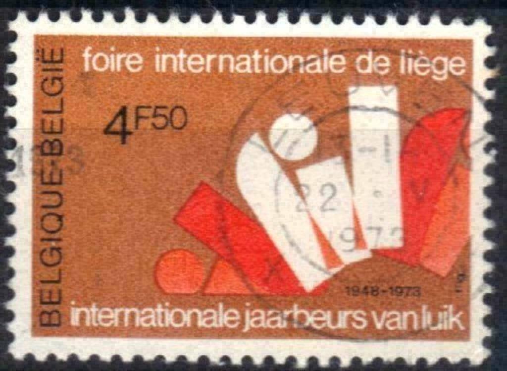 Belgie 1973 - Yvert 1664/OBP 1672 - Jaarbeurs van Luik (ST), Postzegels en Munten, Postzegels | Europa | België, Verzenden, Gestempeld