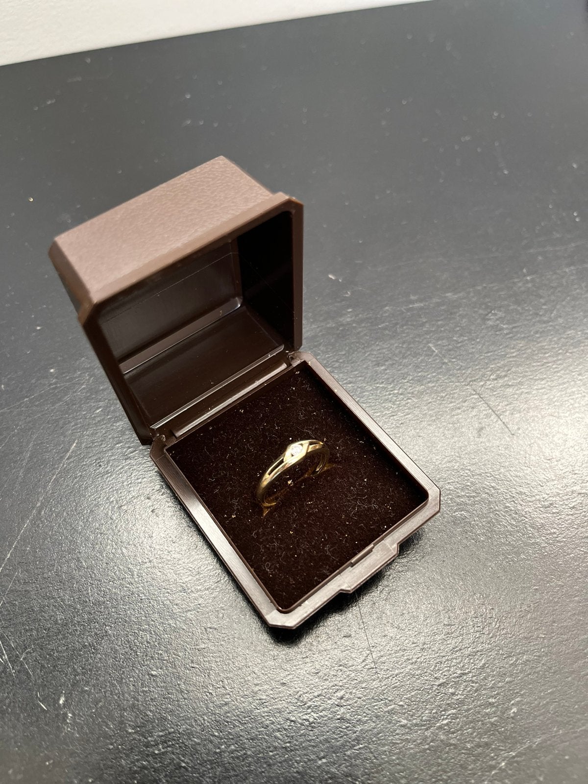 14 karaat (585) gouden ring maat 17, Gebruikt, Verzenden, Kleiner dan 17, Dame