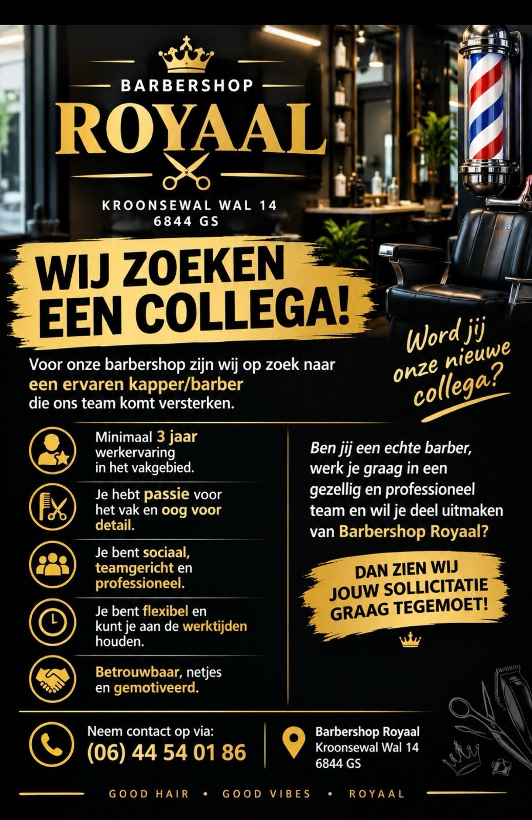 Kapper gezocht