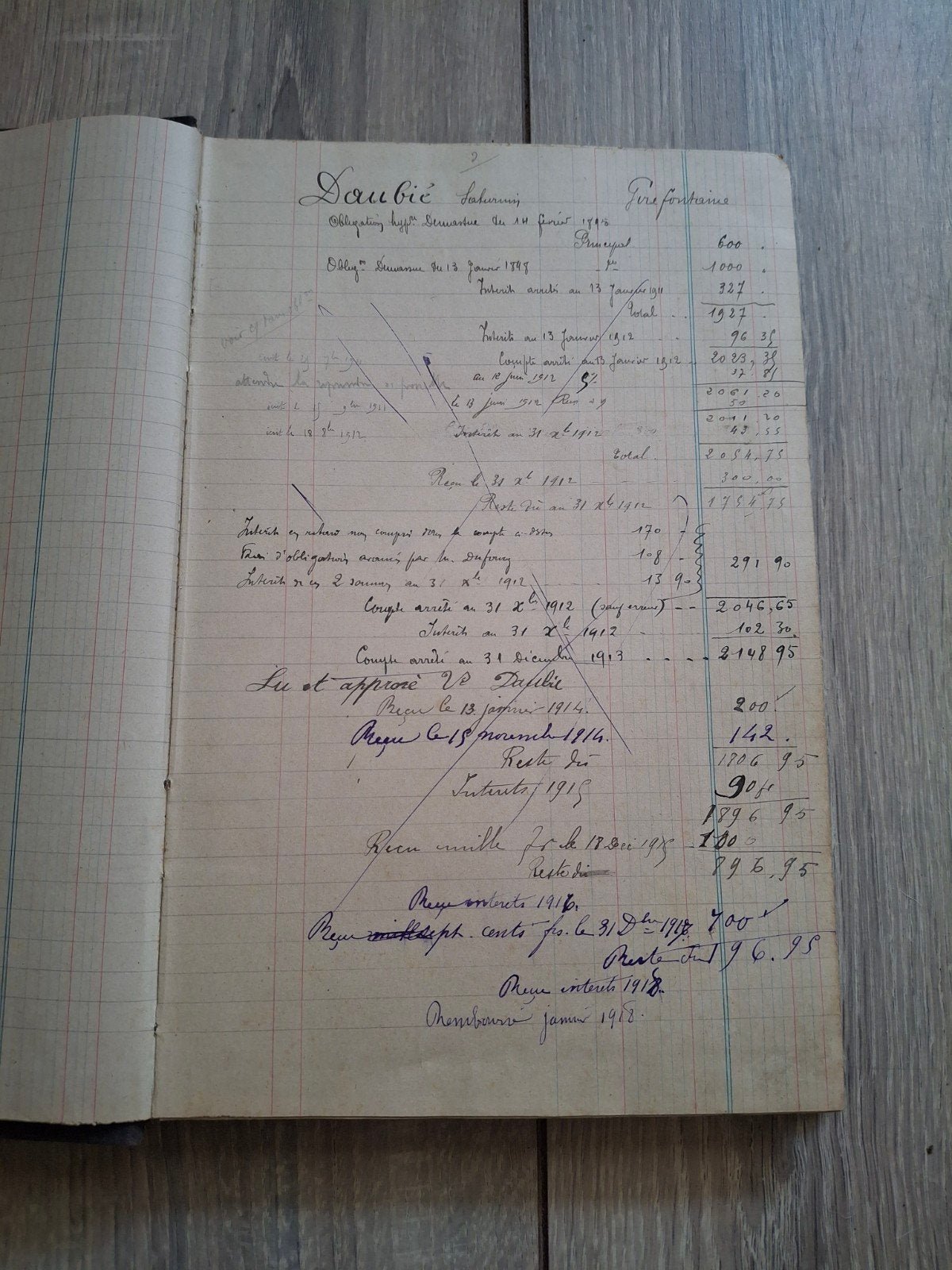 Antiek Frans gnrootboek uit 1912, Boeken, Ophalen of Verzenden, Gelezen, Overige typen