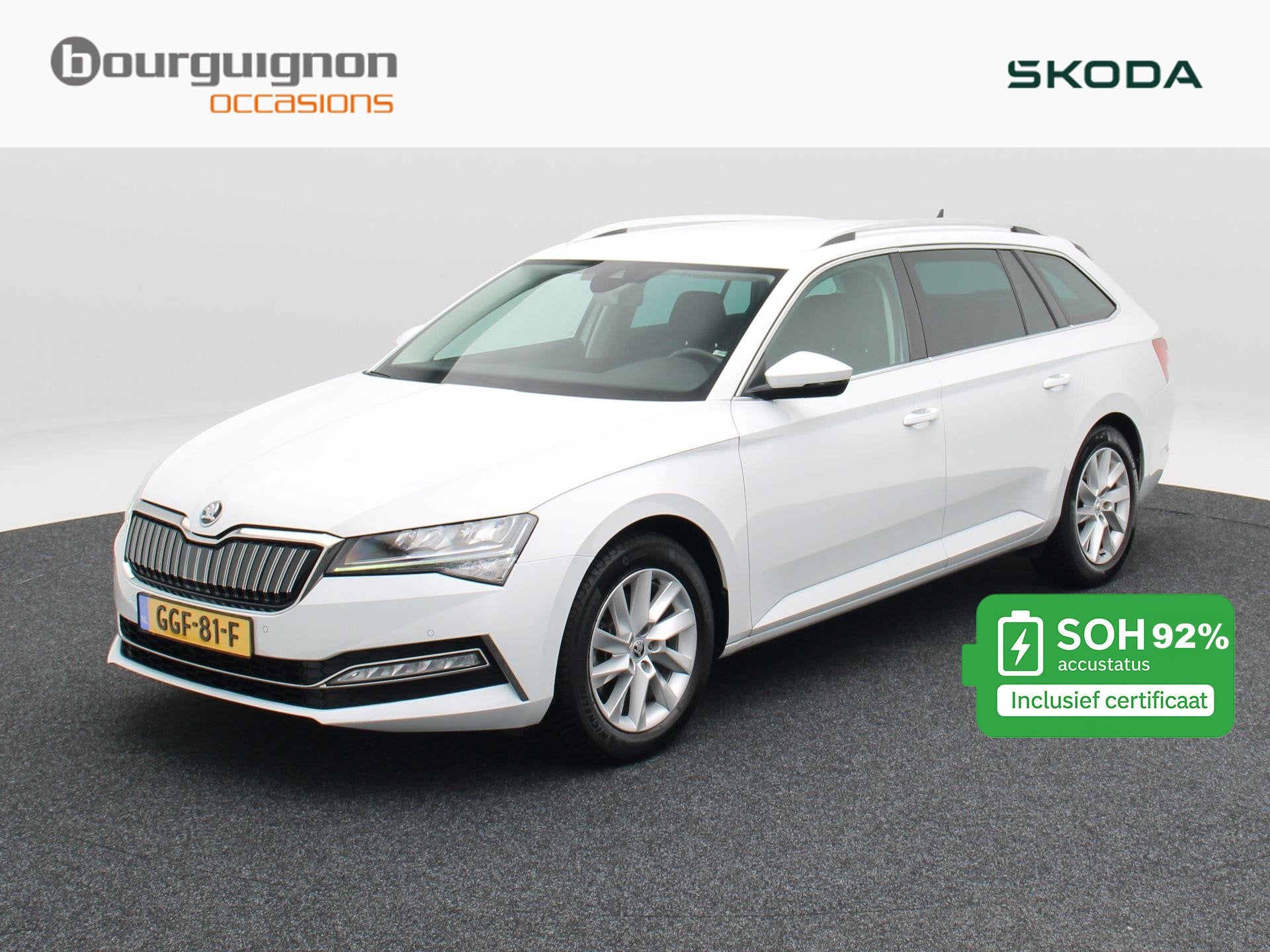 Skoda Superb Combi 1.4 TSi 218 Pk iV Business Edition Plus |, Stof, Gebruikt, 4 cilinders, Wit