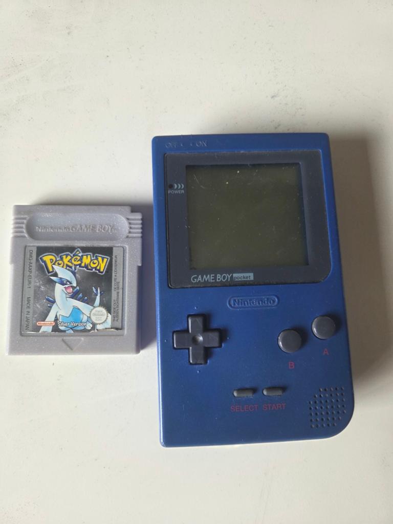 Game Boy Pocket Blauw met Pokémon Silver Version, Spelcomputers en Games, Spelcomputers | Nintendo Game Boy, Gebruikt, Game Boy Pocket