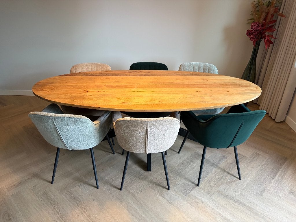 Eetkamerstoelen Como - Set van 6 stuks, Huis en Inrichting, Stoelen, Ophalen, Overige kleuren, Zo goed als nieuw, Stof