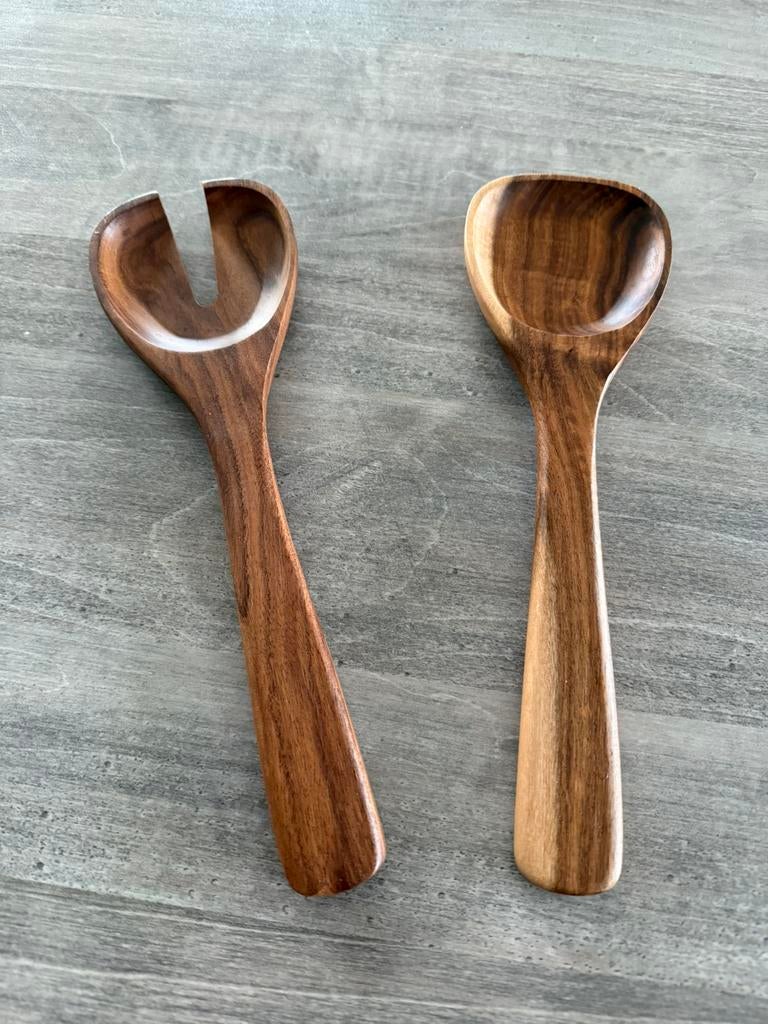 Slabestek / sla couvert materiaal hout merk villeroy & boch, Ophalen of Verzenden, Zo goed als nieuw, Hout
