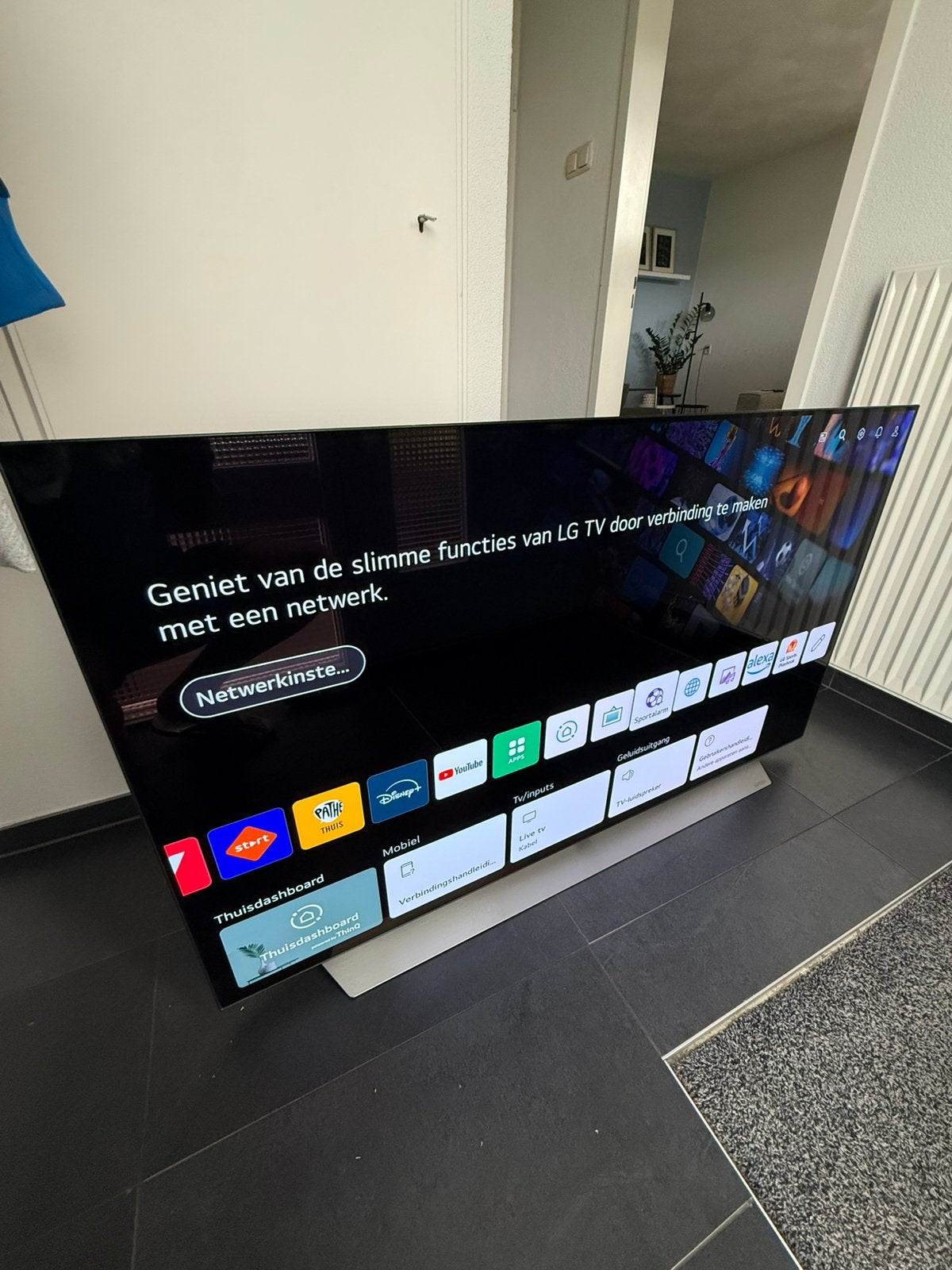 LG OLED55C16LA, Ophalen, Gebruikt, 50 Hz, OLED