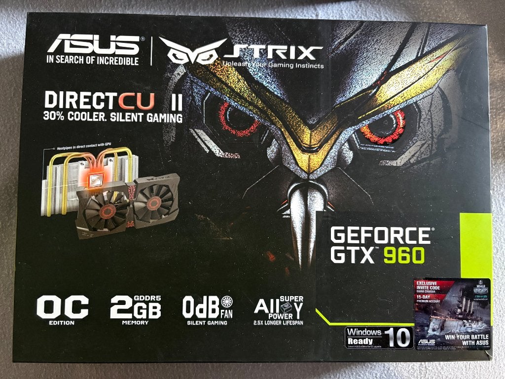 ASUS STRIX-GTX960-DC2OC-2GD5, PCI-Express 3, HDMI, Ophalen of Verzenden, Nvidia