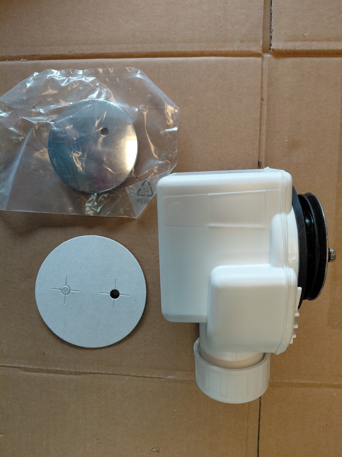 Domoplex douchebak sifon chroom. Nieuw., Ophalen of Verzenden, Nieuw, Chroom, Douche