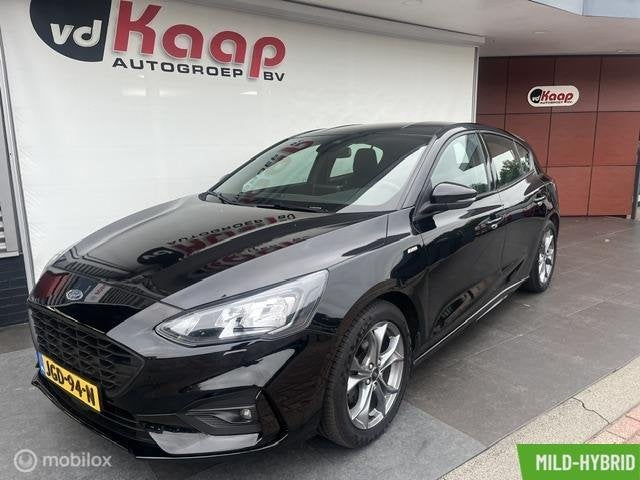 Ford Focus 1.0 EcoBoost st-line be, Auto's, 125 pk, Gebruikt, Zwart, Met garantie (alle)