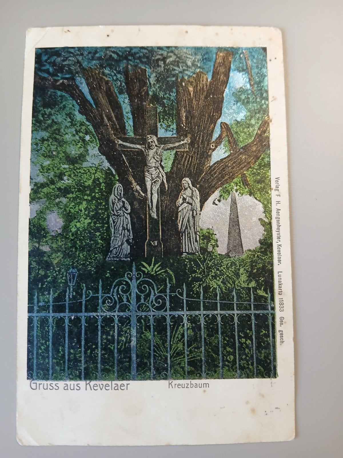 Ansichtkaart Gruss Aus Kevelaer Kreuzbaum Bedevaart 1905, Verzenden, Voor 1920, Gelopen