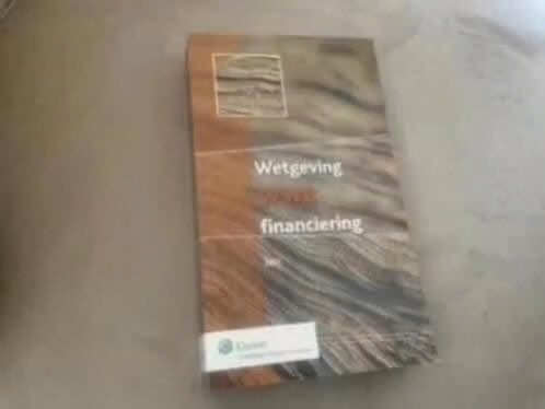 Wetgeving Financiering - Boek, Boeken, Verzenden, HBO, Gamma, Onbekend