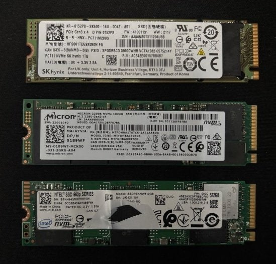 2x 1TB NVMe en 512GB NVMe, Computers en Software, Intern, SSD, Ophalen of Verzenden, Zo goed als nieuw