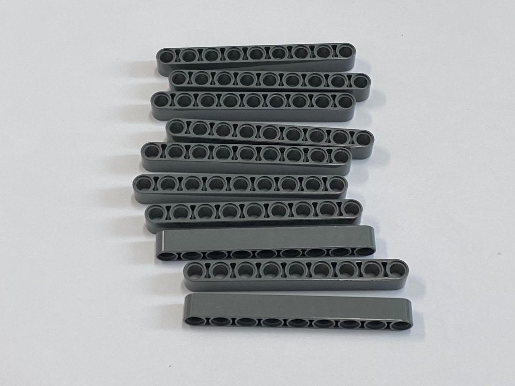 Partij 10x nieuwe dikke Lego 1x9 liftarms in diverse kleuren, Overige thema's, Lego, Nieuw, Ophalen of Verzenden