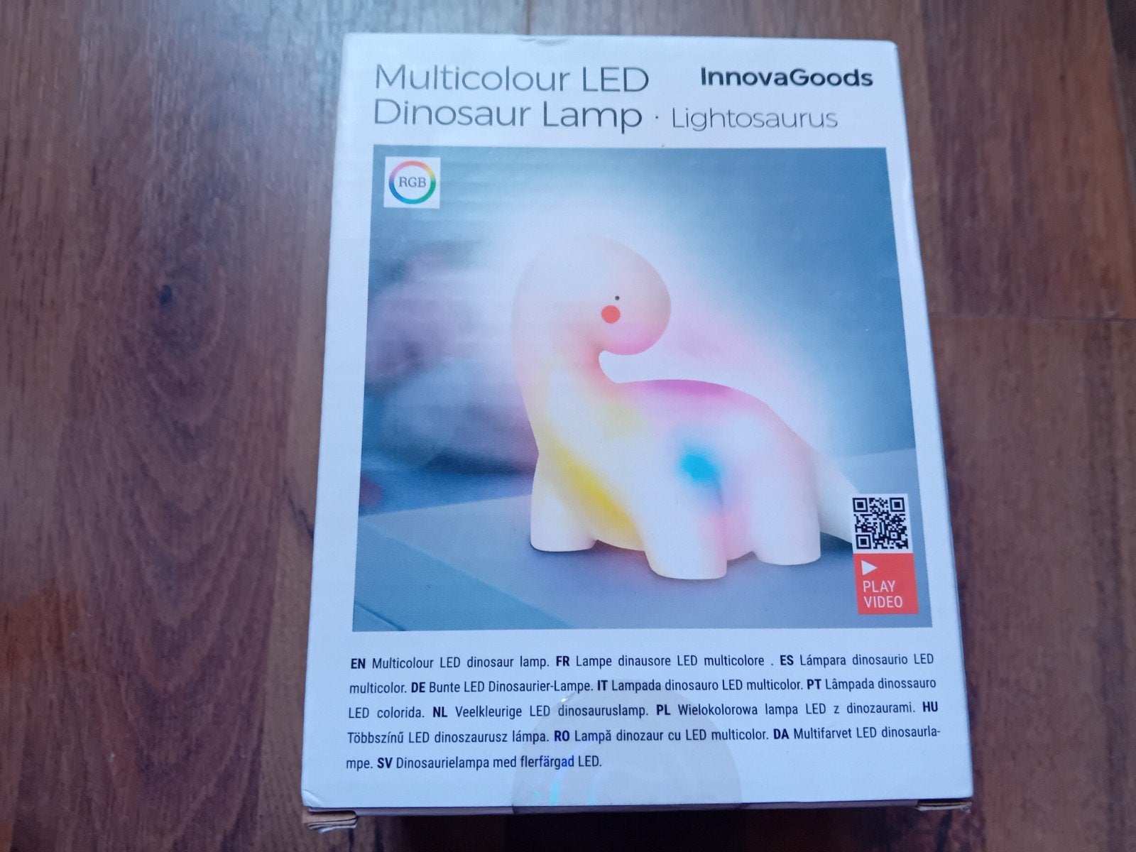 Multicolour Led dinosaurus lamp, Ophalen of Verzenden