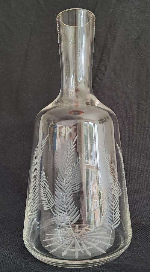 Glazen Karaf Riverdale (Joy of Living) – Met Bladmotief, Ophalen of Verzenden, Glas