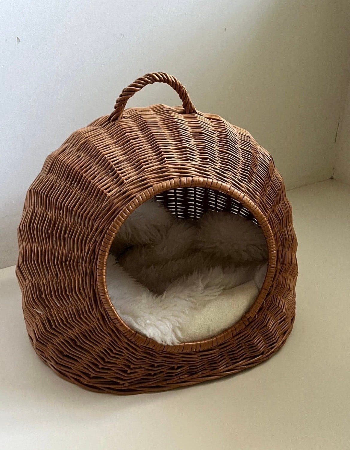 Rieten kattenmandje - Dille & Kamille, Dieren en Toebehoren, Ophalen, Zo goed als nieuw, Riet