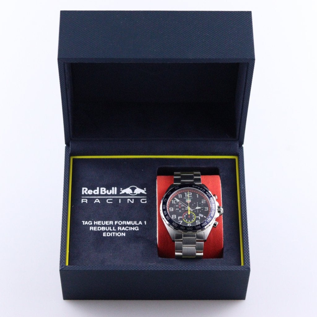 TAG Heuer Formula Red Bull Quartz Chronograp CAZ101AL.BA0842, Sieraden, Tassen en Uiterlijk, Horloges | Heren, Flex Ltd., Gebruikt