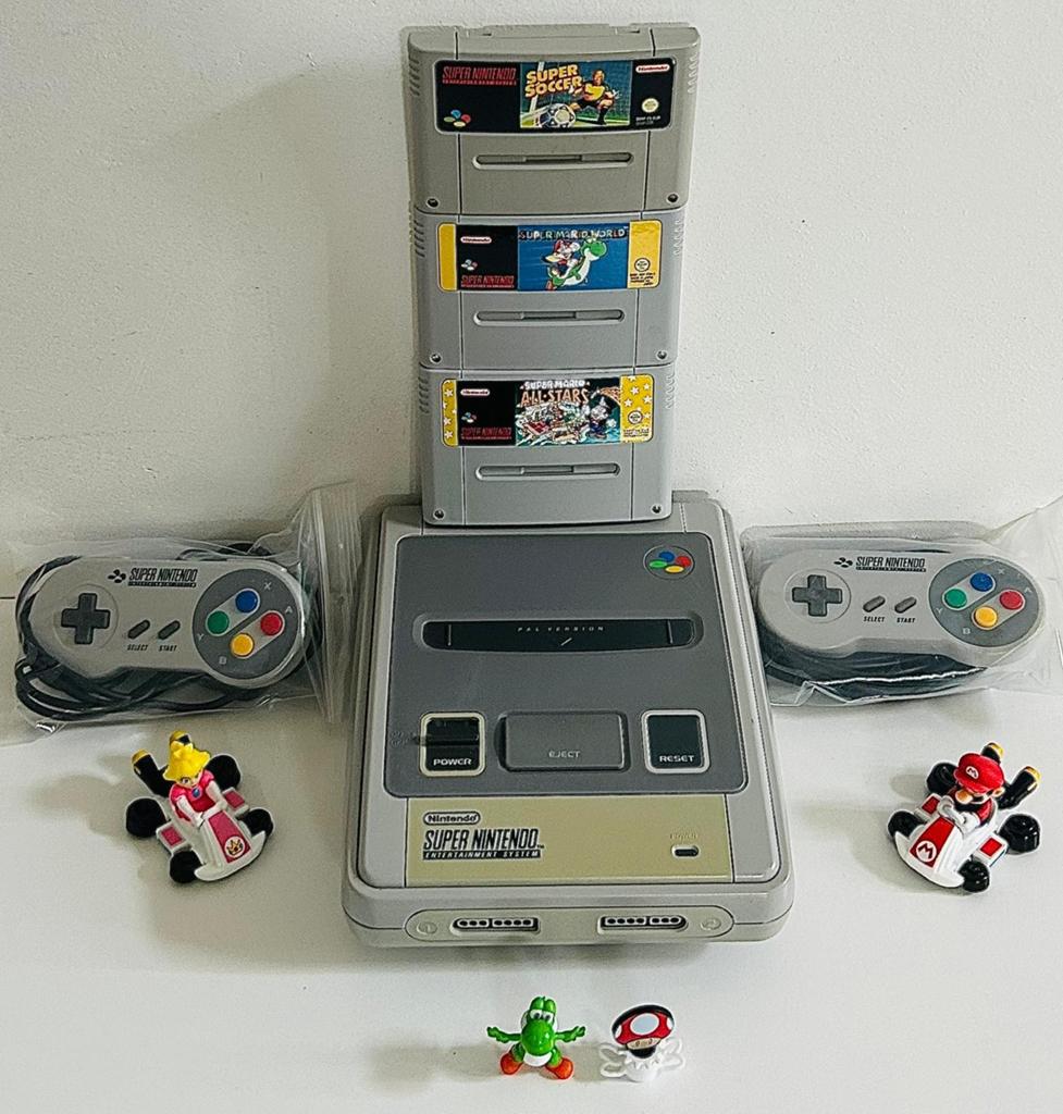 | Nintendo SNES Set | Games |, Ophalen of Verzenden, Gebruikt, Met 2 controllers