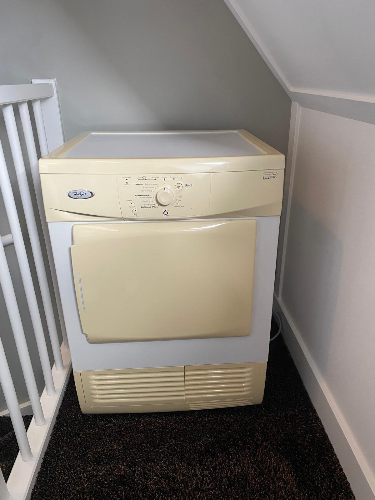 Whirlpool Senseline C wasdroger 6 Sense. Bijna gratis!, Ophalen, 6 tot 8 kg, Zo goed als nieuw, 85 tot 90 cm