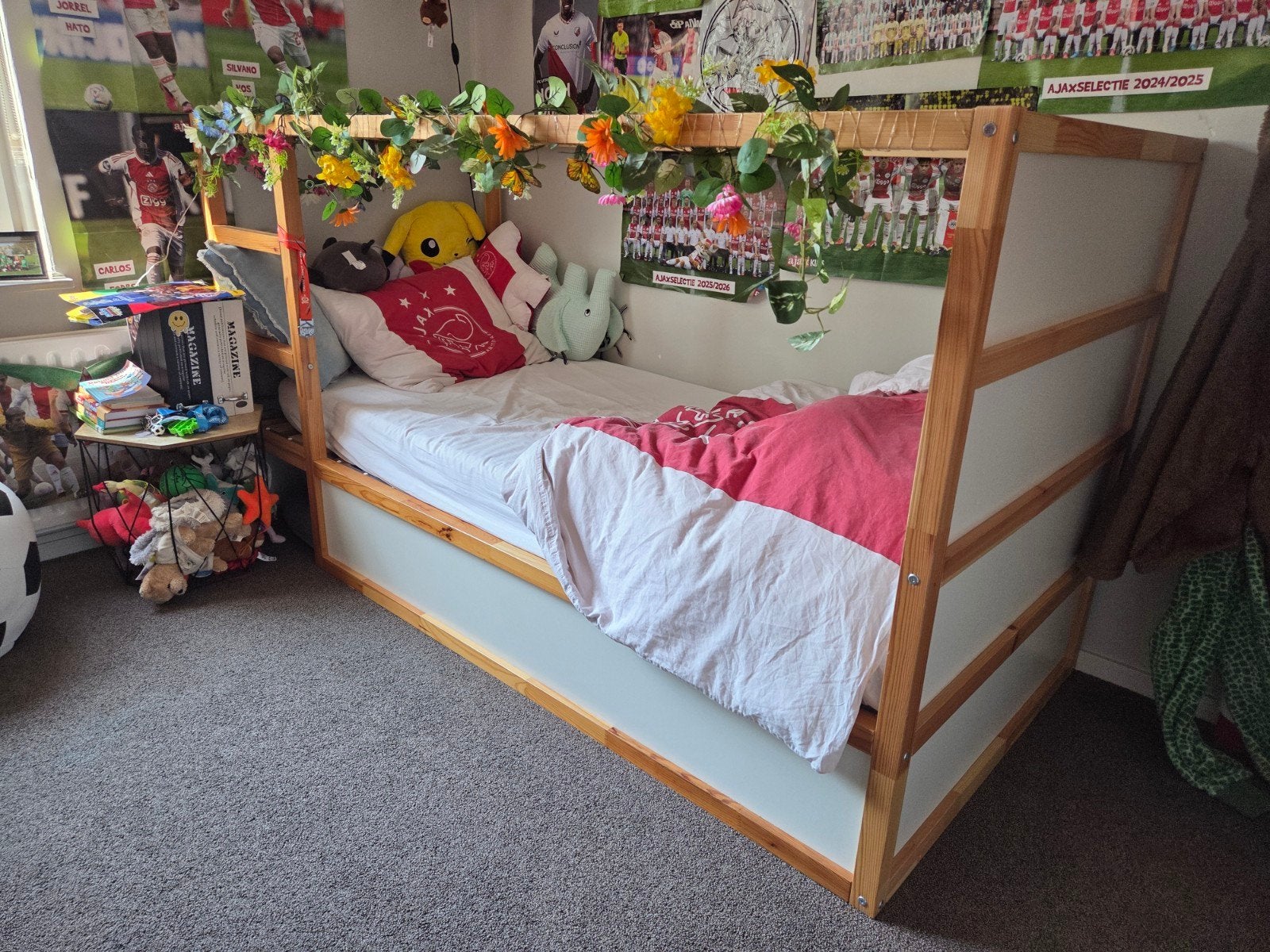 IKEA Kura omkeerbaar bed met lattenbodem, Kinderen en Baby's, Kinderkamer | Bedden, Ophalen of Verzenden, Zo goed als nieuw, 180 cm of meer