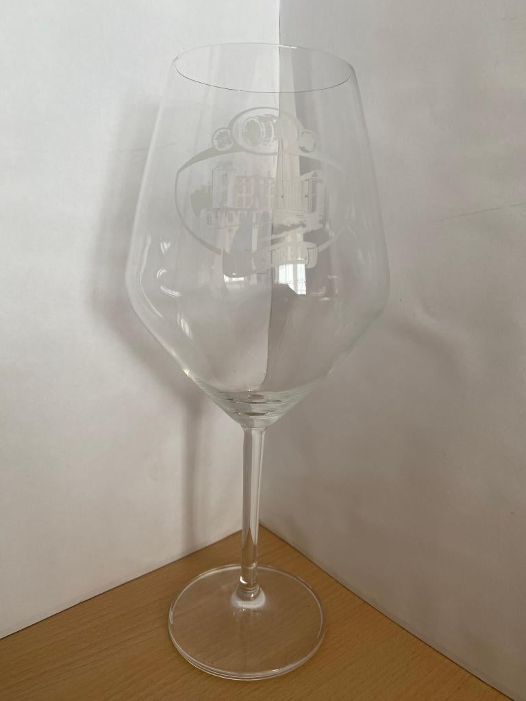 2x Kasteel bierglas Cuvee du Chateau 33cl, Verzamelen, Ophalen of Verzenden, Zo goed als nieuw, Glas of Glazen, Overige merken