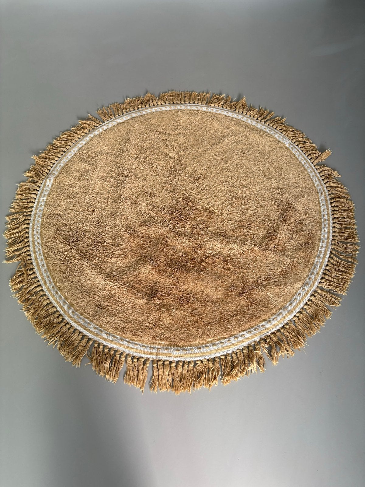Tapis petit Anna camel, Gebruikt, 100 tot 150 cm, Beige, Rond