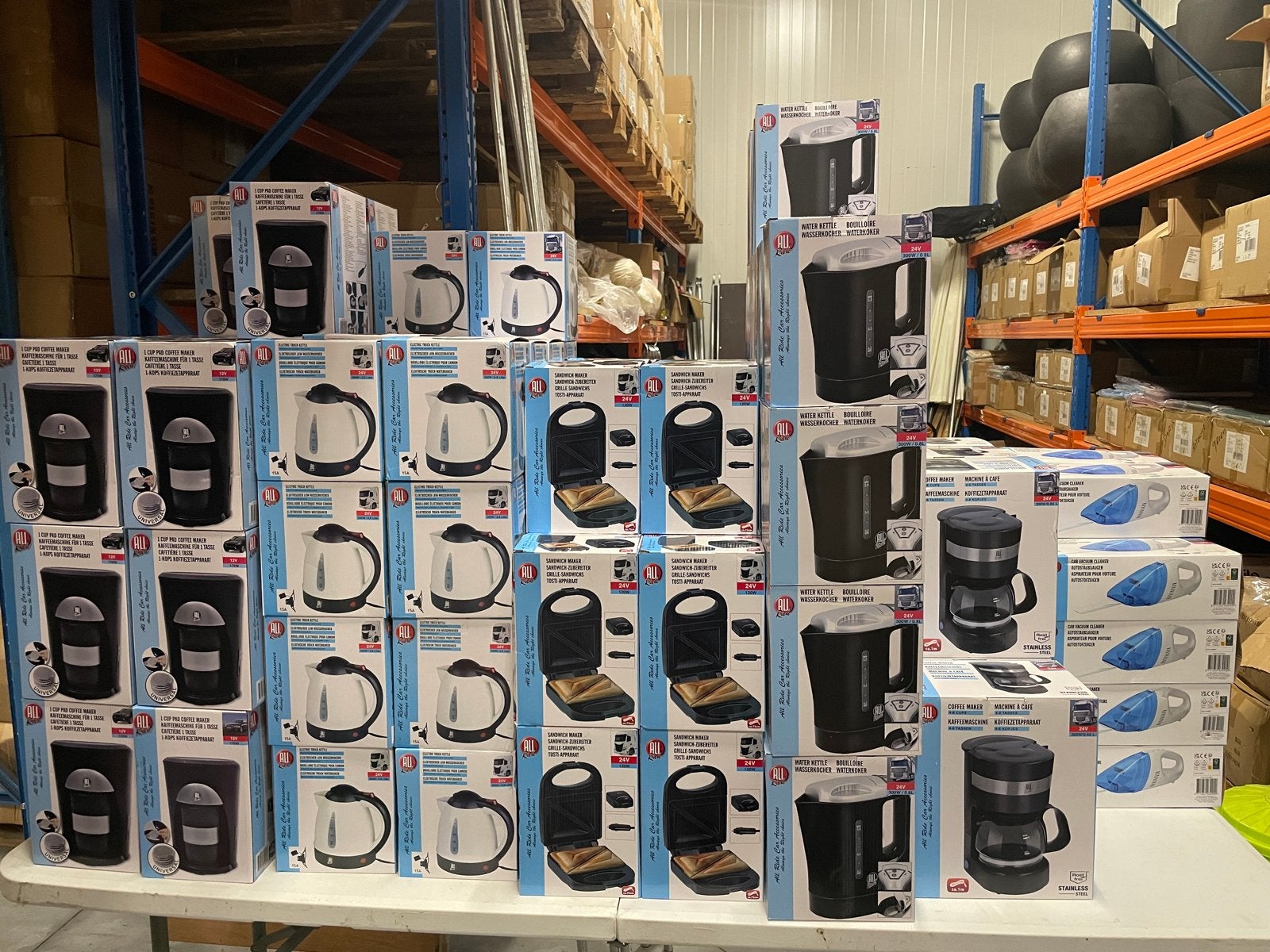 Partij 12/24V Koffiezetapparaten, Tosti-ijzers, Waterkokers,, Ophalen of Verzenden, Nieuw