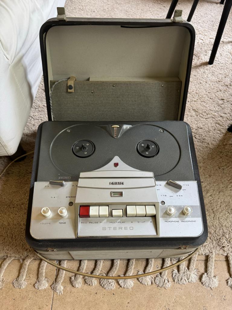 Philips Stereo Bandrecorder met Service Manual en Onderdelen, Audio, Tv en Foto, Bandrecorders, Ophalen, Defecte bandrecorder