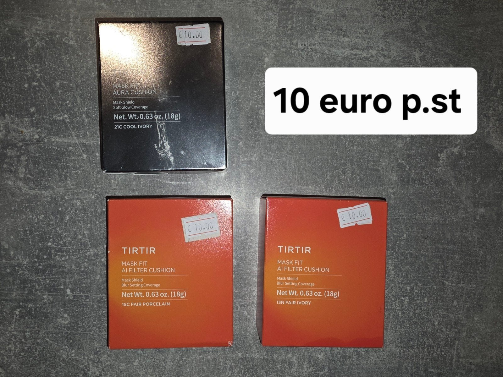 k-beauty TIRTIR Mask Fit AI Filter Cushion & RASKIN Aura, Gehele gezicht, Onbekend, Nieuw, Ophalen of Verzenden