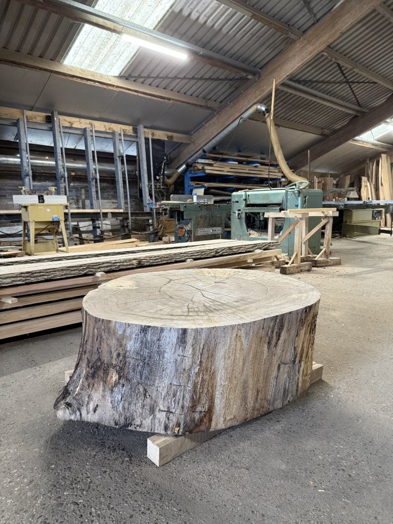 Unieke boomstam (salontafel) van Landgoed Dordwijk, Ophalen, Gebruikt, Rustiek, Landelijk, Modern, Rond