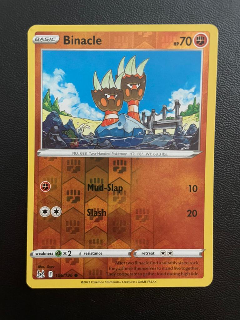Binacle 106/196 Reverse Holo Lost Origin Packfresh, Ophalen of Verzenden, Zo goed als nieuw