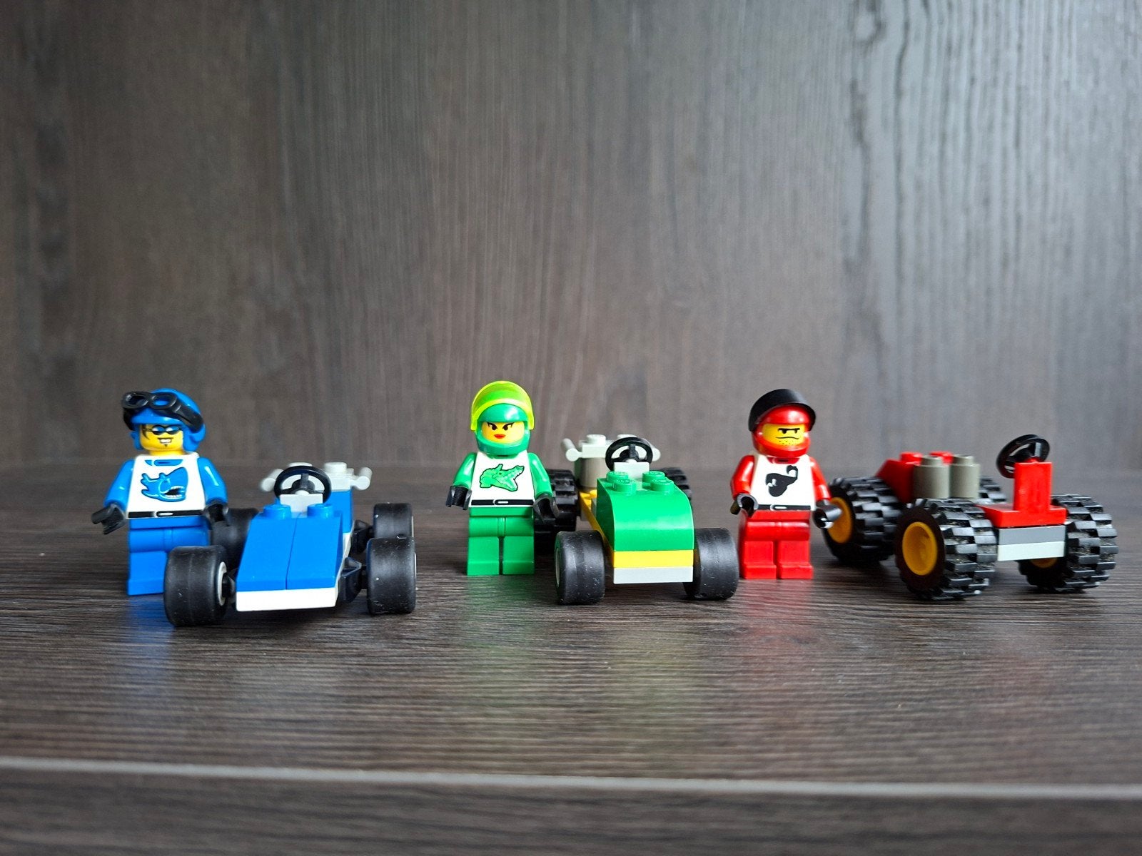 Lego 3x blue racers 6618, 6607, 6619, Overige thema's, Lego, Compleet, Ophalen of Verzenden