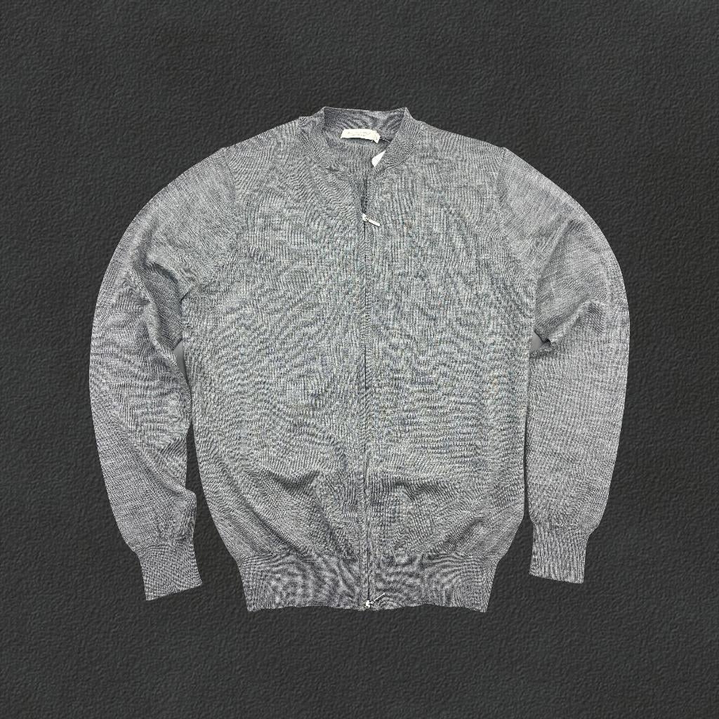 (1181) Grijs Suitsupply Zip Vest - Heren S - Zeer goed, Ophalen of Verzenden, Zo goed als nieuw, Grijs, Maat 46 (S) of kleiner