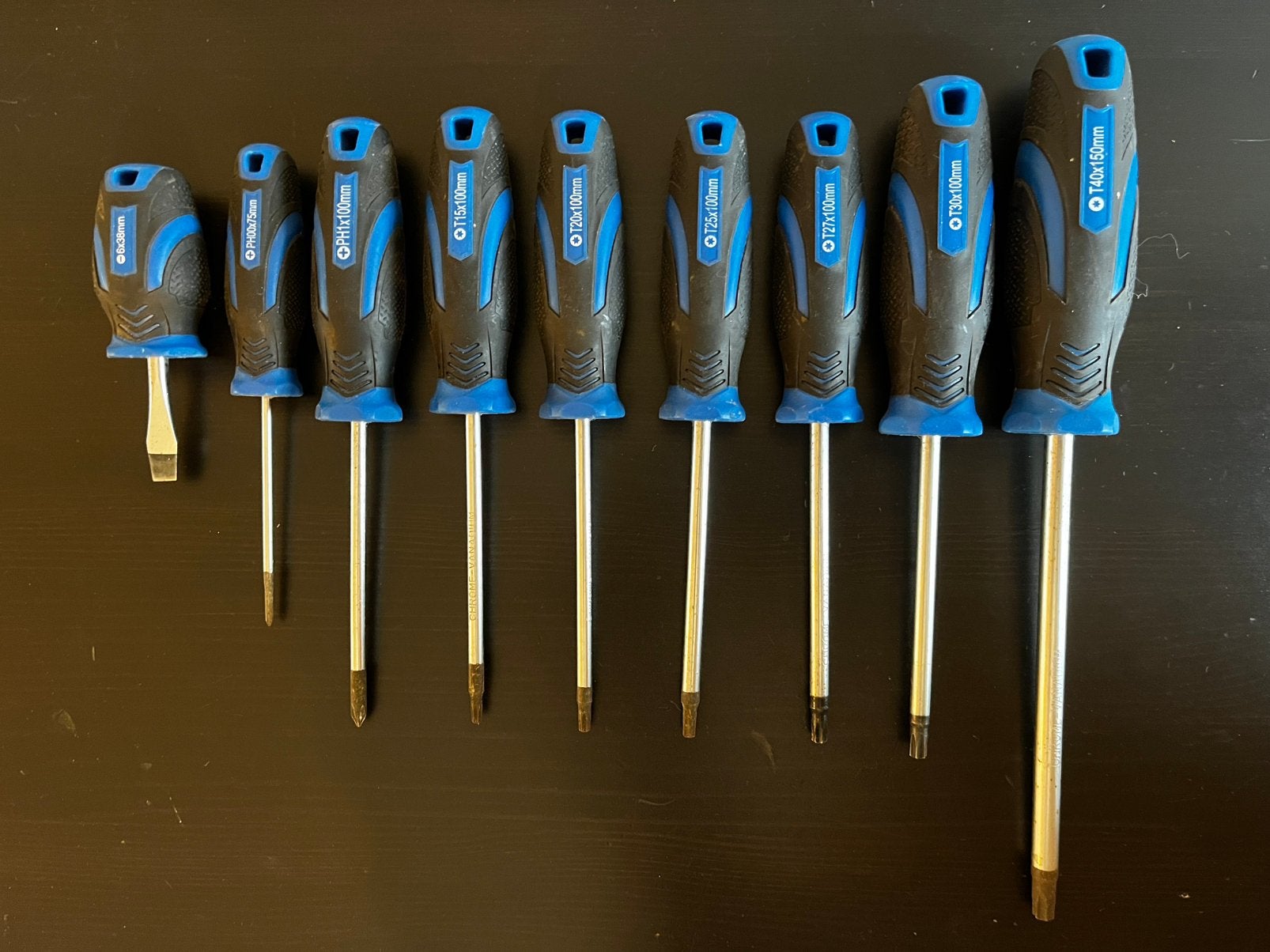 HBM schroevendraaier set magnetisch, torx, kruis, plat, Ophalen of Verzenden, Zo goed als nieuw, Schroevendraaier, Overige merken