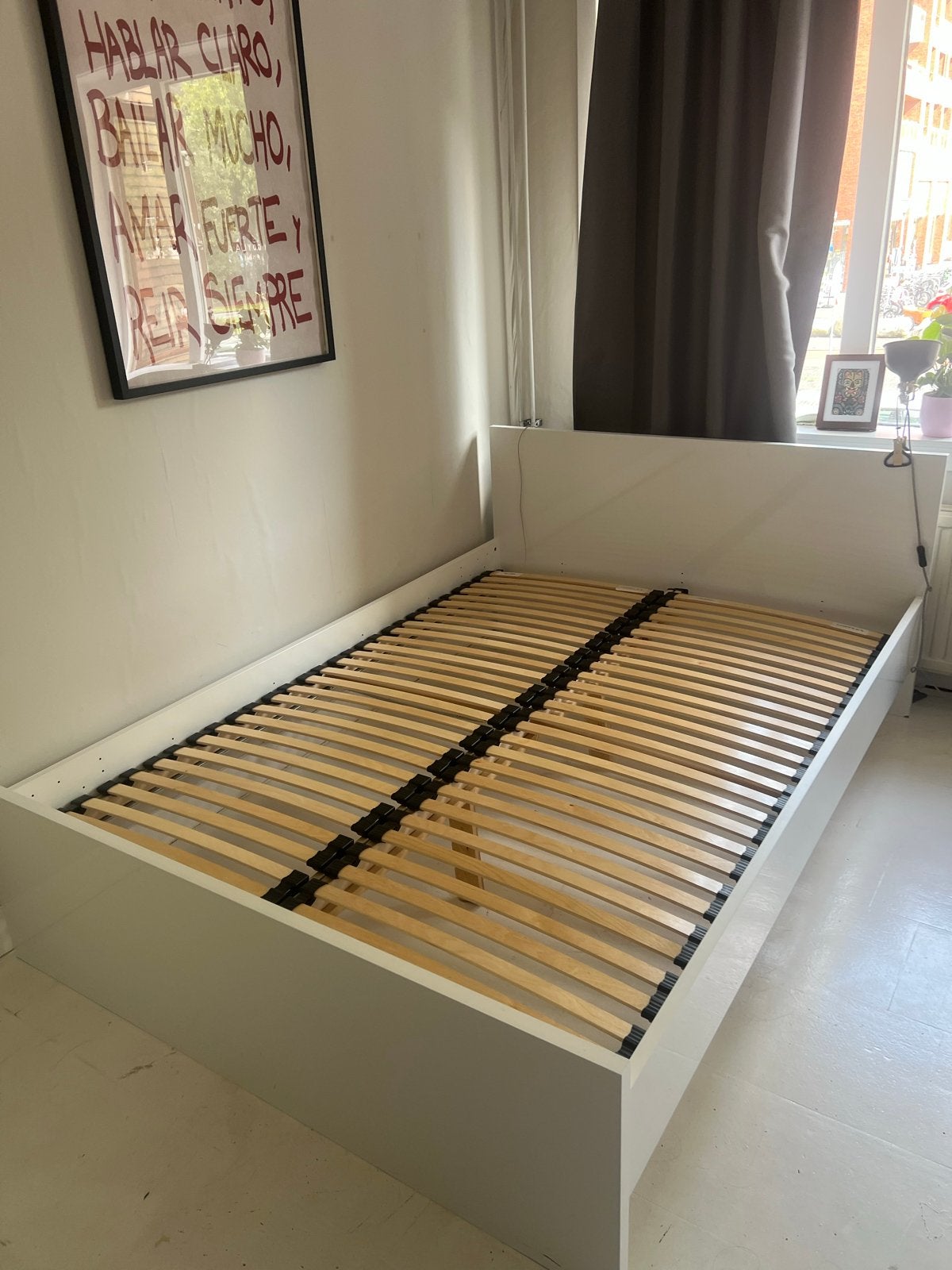 Tweepersoonsbed 160x200 cm met lattenbodem