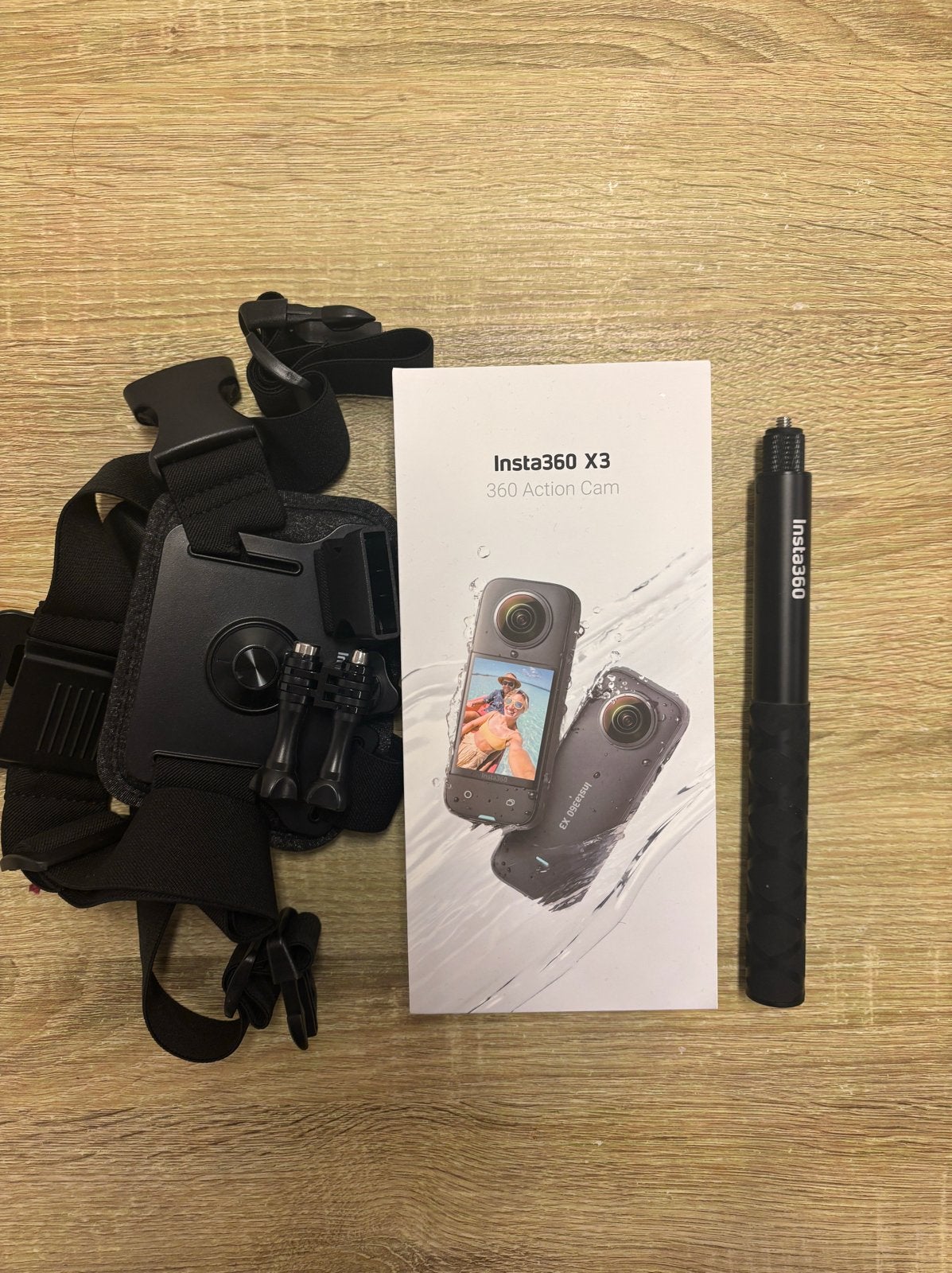 Insta360 X3 360 Actiecamera Bundel met 128GB SD-kaart, Ophalen of Verzenden, Zo goed als nieuw, Overige merken