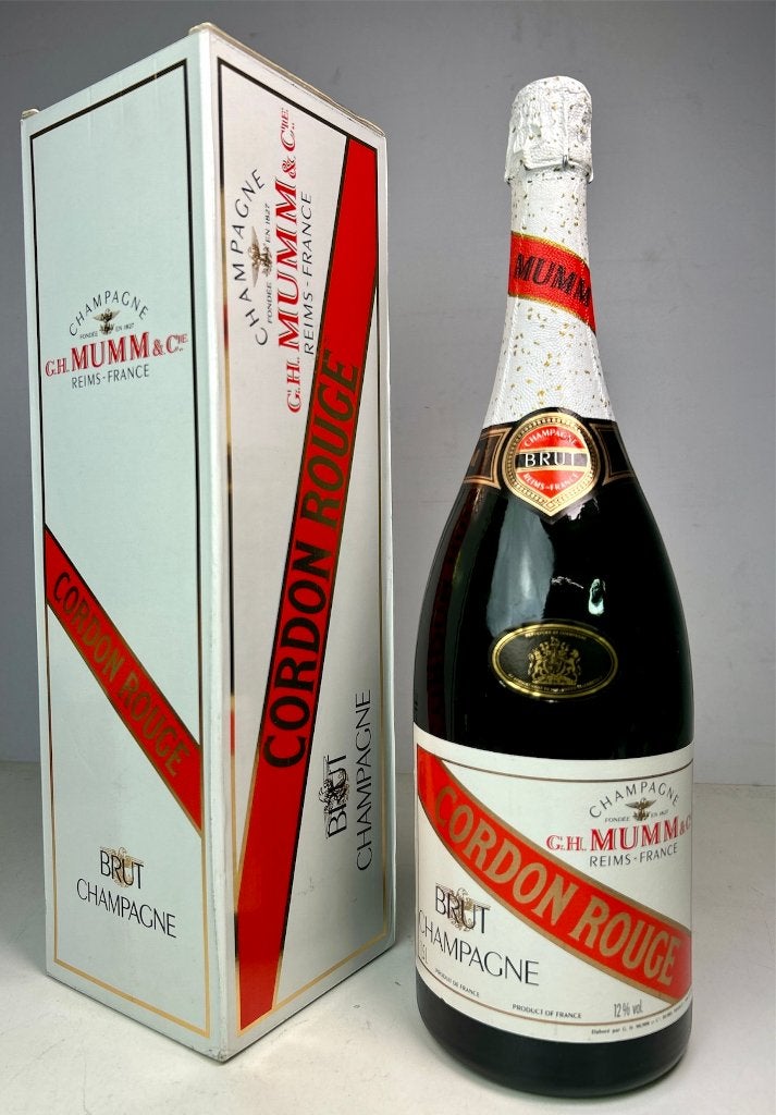 Magnum fles Brut Champagne Mumm Cordon Rouge 1,5 l. # 287, Ophalen of Verzenden, Nieuw, Frankrijk, Champagne