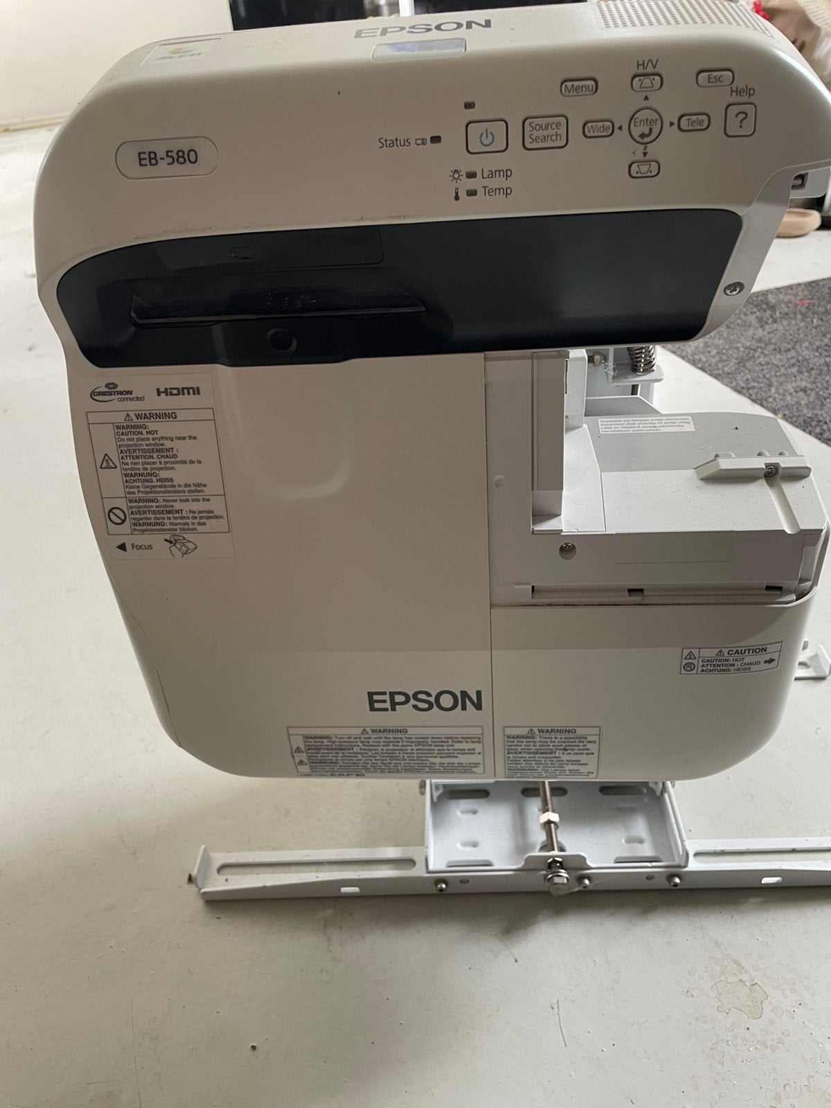 Epson Beamer 580, Epson 580, Ophalen of Verzenden, Overige resoluties, Gebruikt