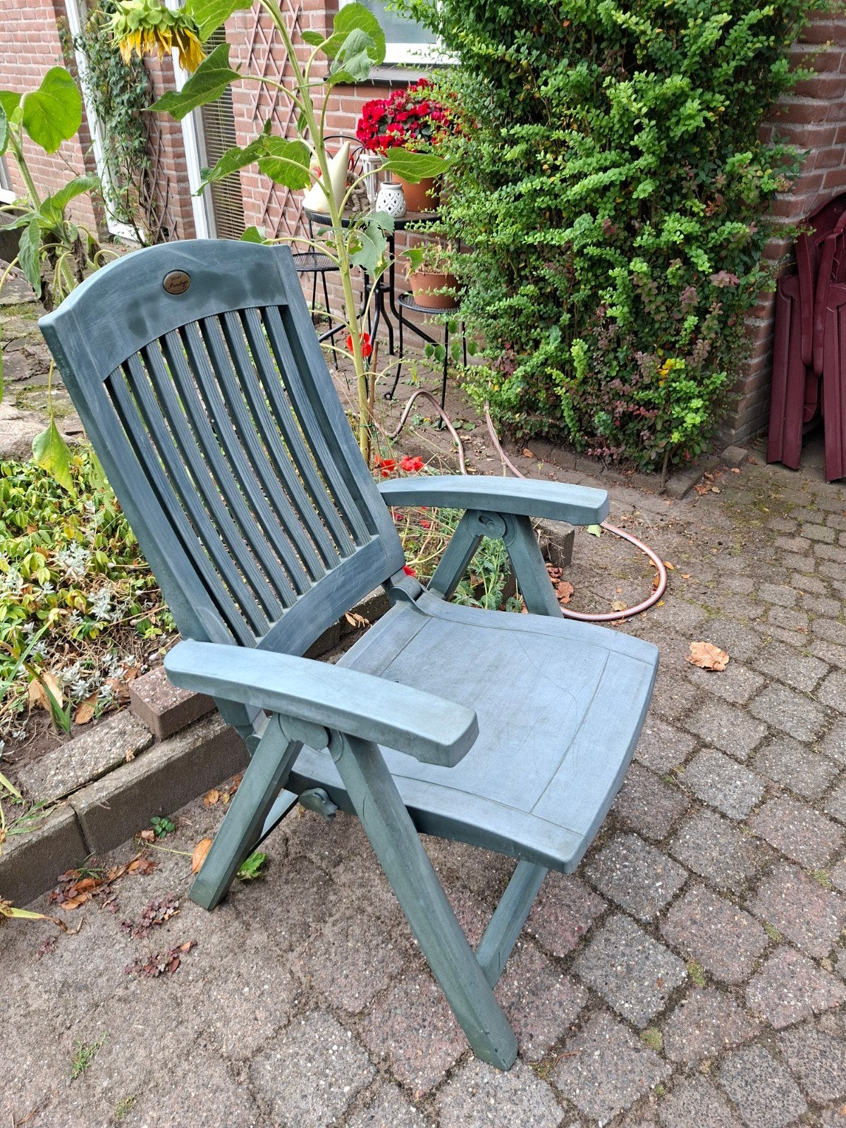 Kunststof  Hartman prestige tuinstoel, inklapbaar, Ophalen, Gebruikt, Kunststof, Inklapbaar