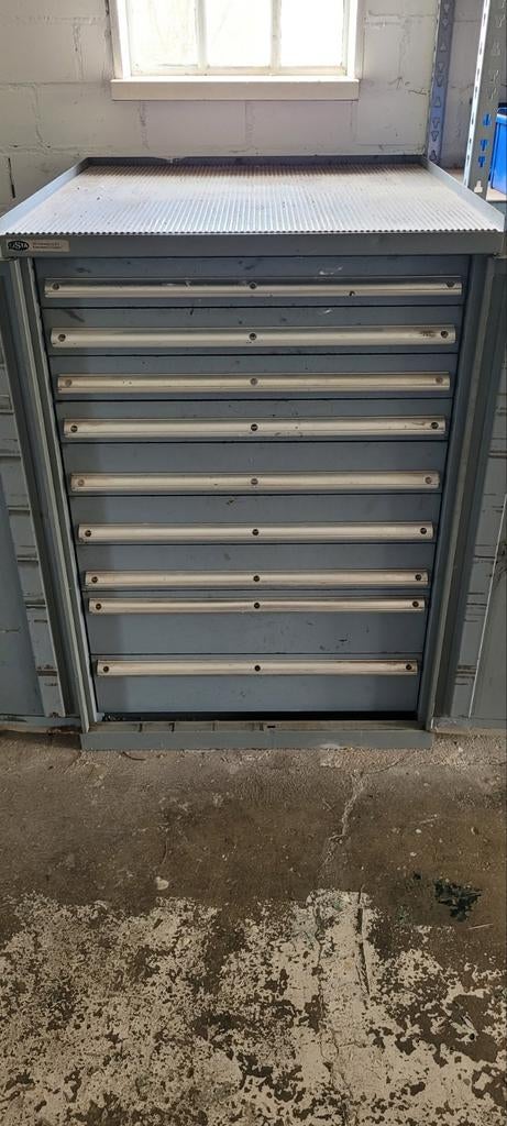 Stevige metalen gereedschapskast VOL MET GEREEDSCHAP, Ophalen, Gebruikt