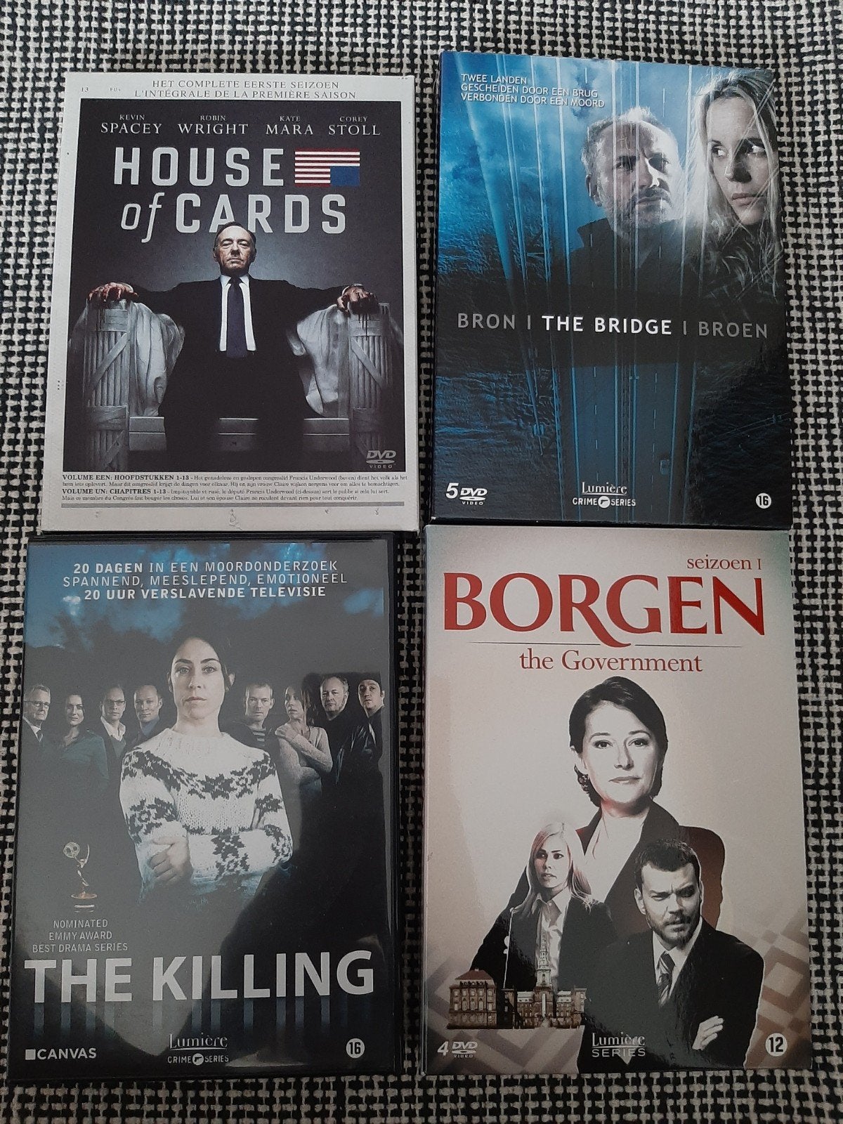 House of Cards, The Killing, Bron/Broen, Borgen DVD Boxsets, Engels, Vanaf 16 jaar, Misdaad, Nederlands
