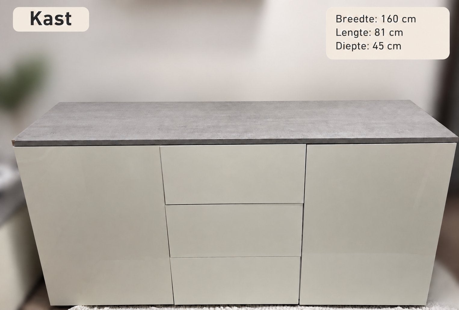Moderne kast + TV-kast – complete set, Huis en Inrichting, Ophalen, Gebruikt