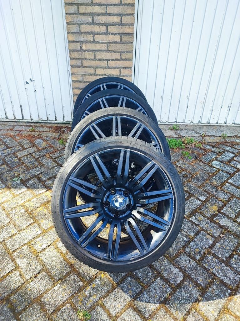 Bmw Frankfurt look M5 19 inch breedset 5 serie E60 E61, Gebruikt, Velg(en), Personenwagen, Zomerbanden