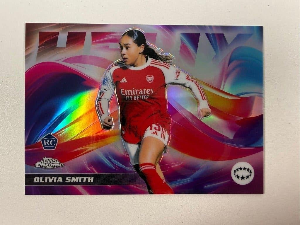 Olivia Smith RC HELIX TOPPS Women's Chrome 2025-26, Verzamelen, Sportartikelen en Voetbal, Ophalen of Verzenden, Nieuw, Buitenlandse clubs
