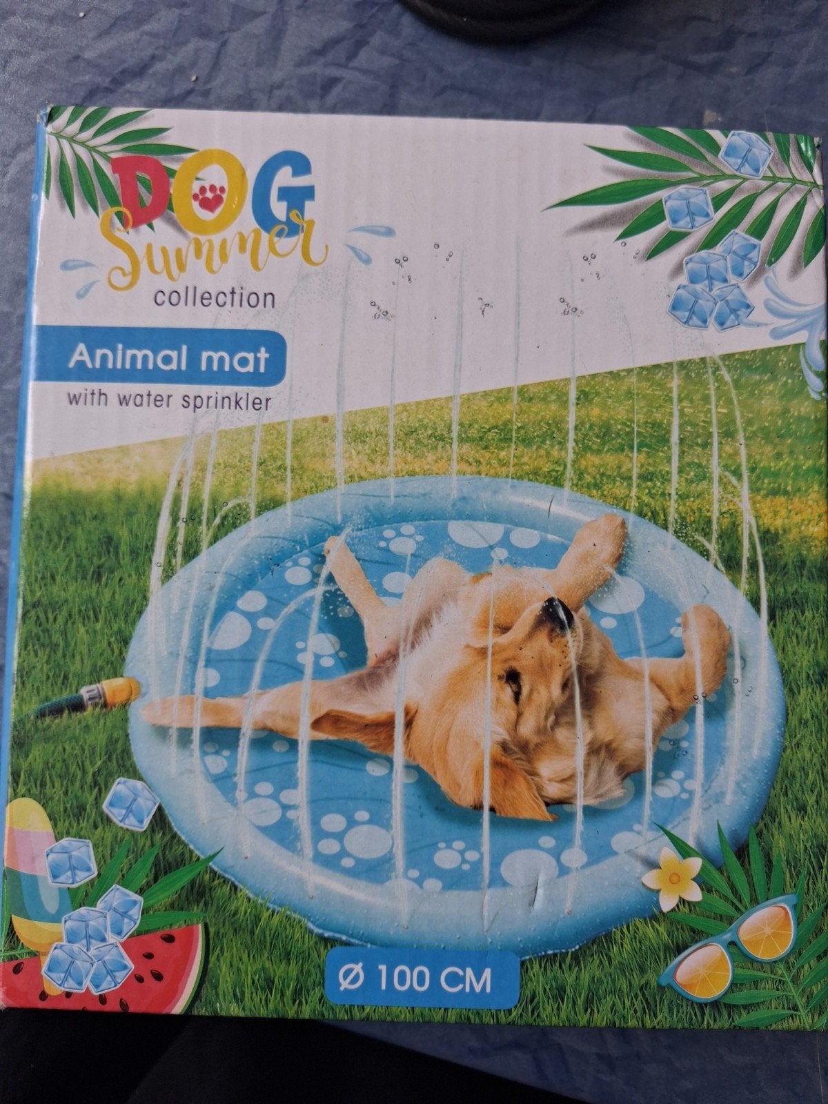 klein badje voor honden met sproeier., Ophalen of Verzenden, Nieuw