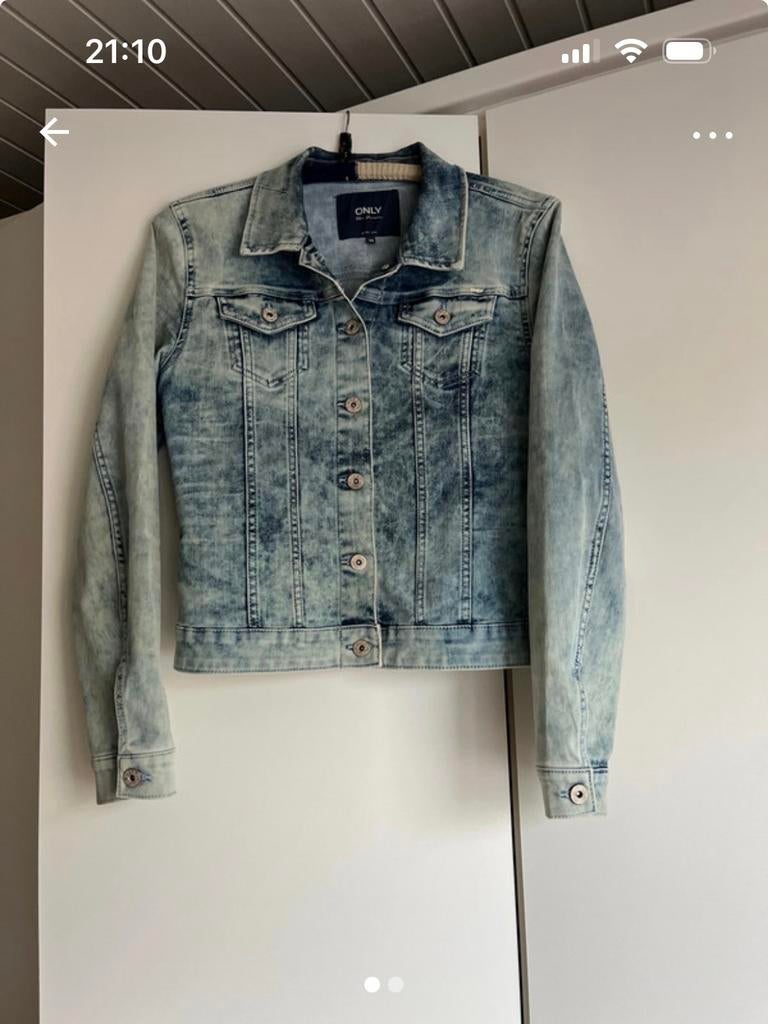 Spijkerjack, Ophalen of Verzenden, Zo goed als nieuw, Maat 38/40 (M), Blauw