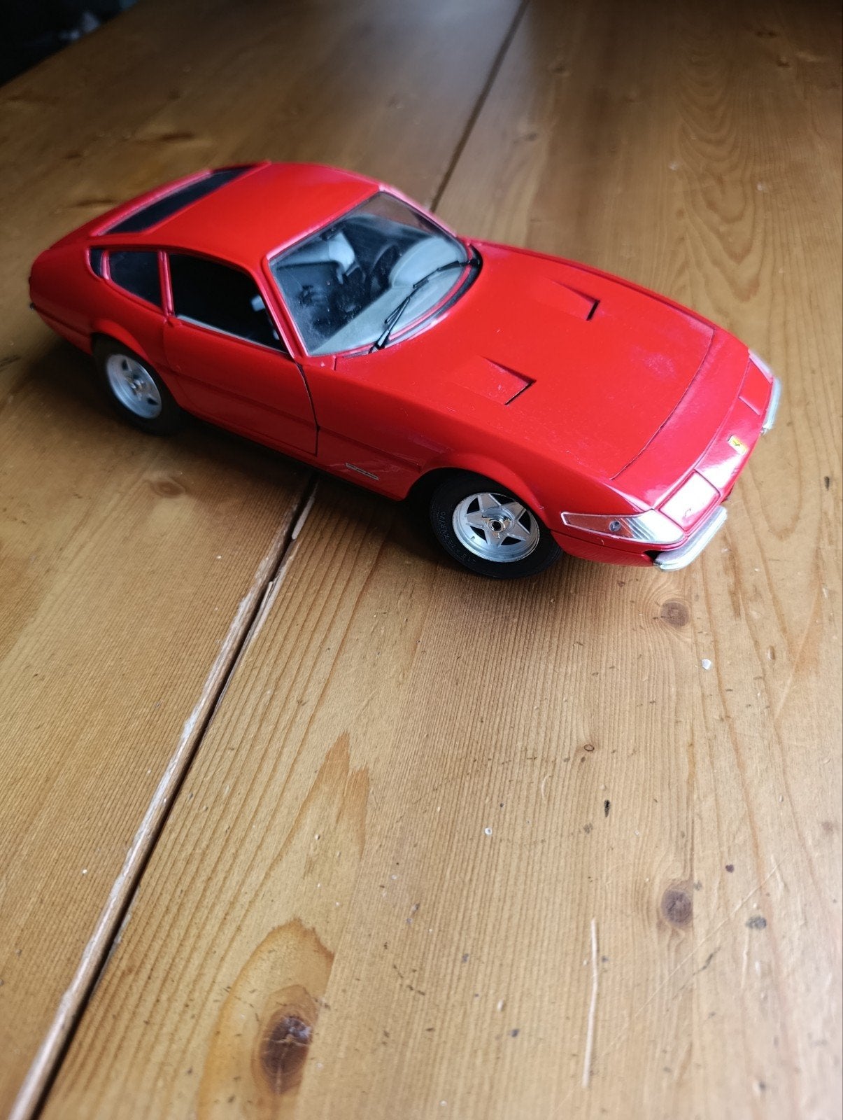 Ferrari Daytona modelauto - Rood, Overige merken, Auto, Groter dan 1:32, Ophalen of Verzenden