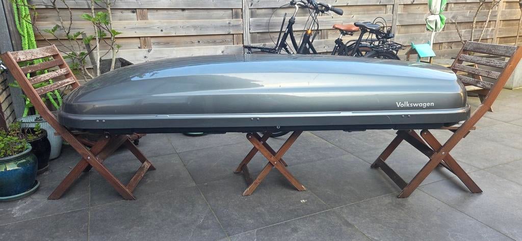 Originele Volkswagen XL dakkoffer 460 L (2300x750 mm), Auto diversen, Dakkoffers, Ophalen of Verzenden, Gebruikt