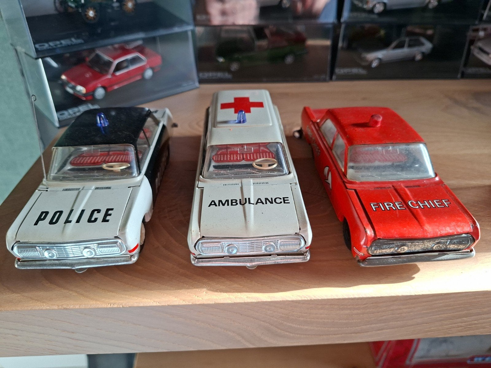 Vintage Speelgoedauto's: Politie, Ambulance, Brandweer, Ophalen of Verzenden, Gebruikt, Overige typen