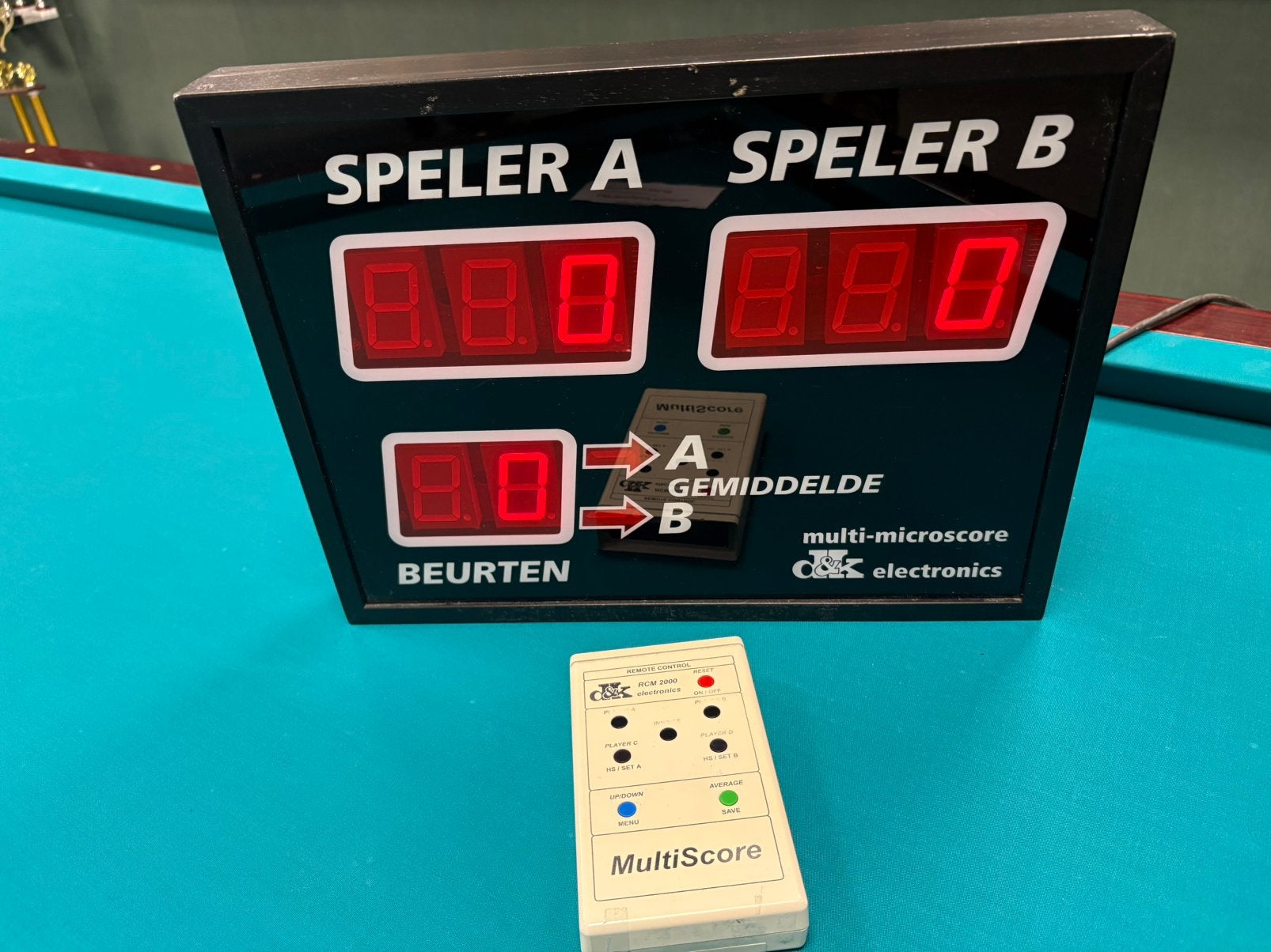 D&K multi microscore scorebord, Sport en Fitness, Biljarten en Poolen, Ophalen, Info@dirksnip.nl, Middenweg 597 te Heerhugowaard De Noord